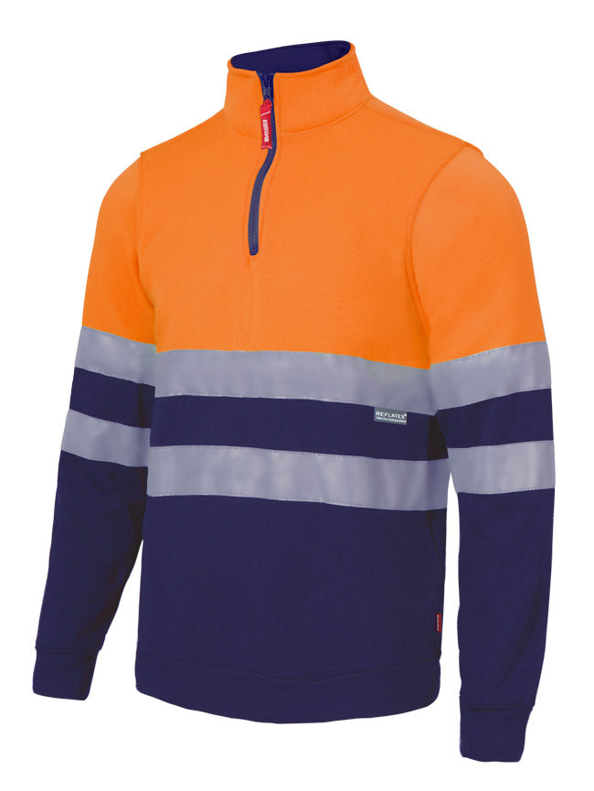 SUDADERA ALTA VISIBILIDAD BICOLOR REFLECTANTE