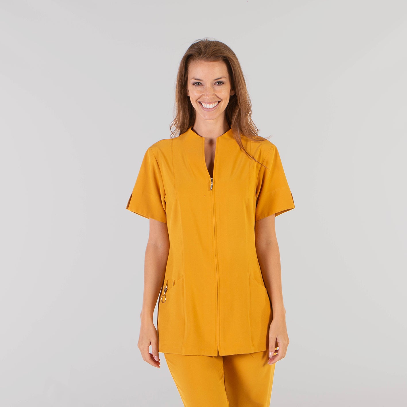CHAQUETA MICROFIBRA SANIDAD CON CREMALLERA