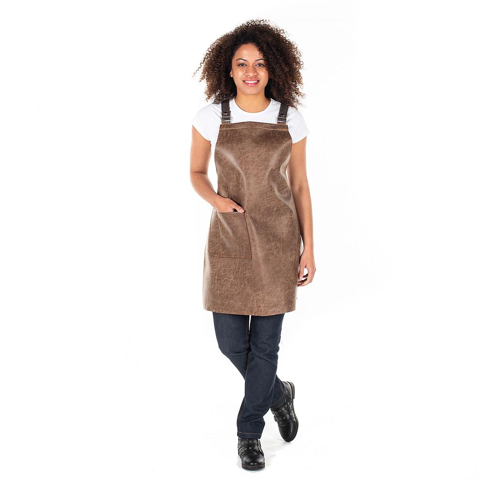 DELANTAL CON PETO MODELO ARABIA CUERO