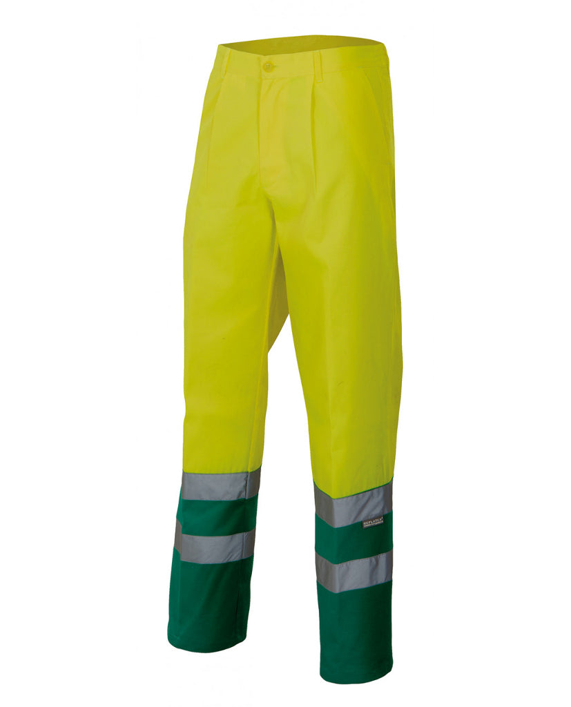 Pantalón bicolor 158 amarillo- verde 110