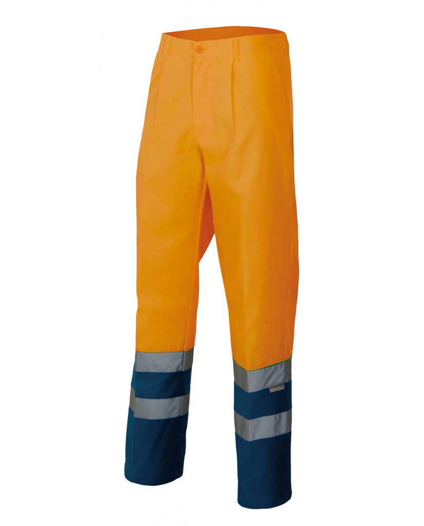 Pantalón bicolor 158 naranja- azul marino 210