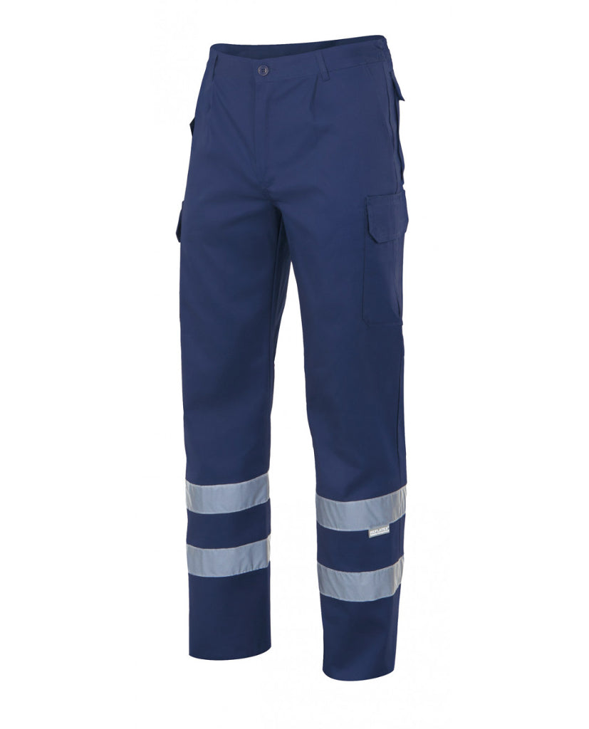 Pantalón multibolsillos alta visibilidad 159 azul marino 1