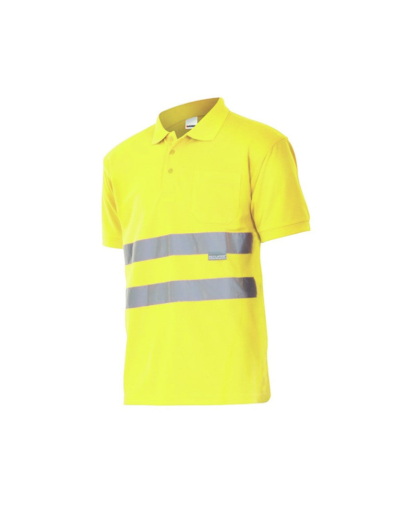 Polo manga corta alta visibilidad 172 amarillo flúor 20