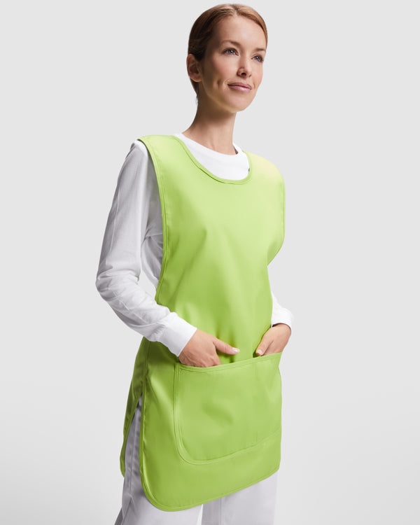 Casulla reversible con bolsillos para personal de limpieza
