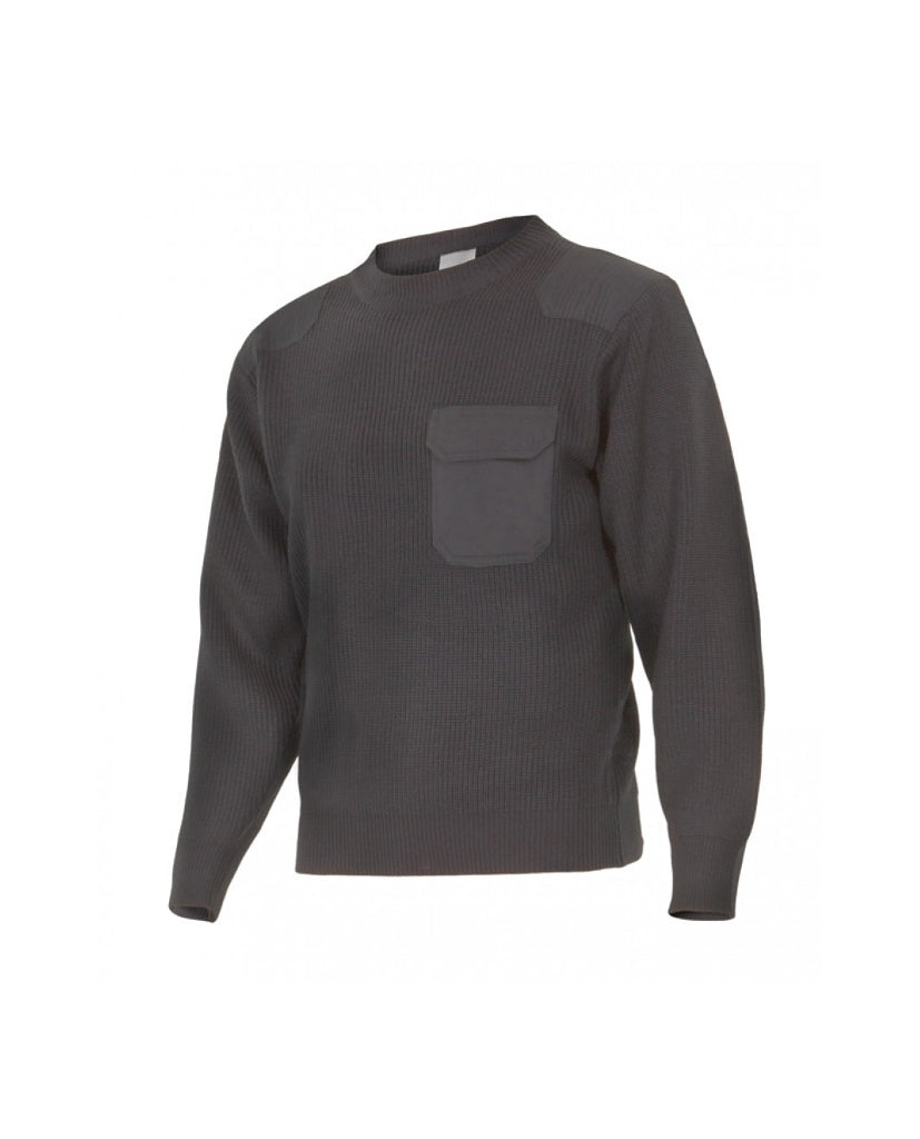 JERSEY DE PUNTO GRUESO Y CUELLO REDONDO 100