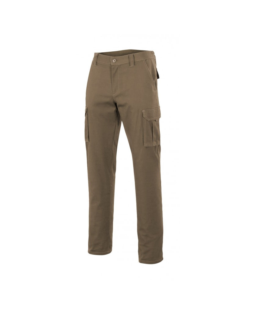 Pantalón multibolsillo serie 103001 beige arena