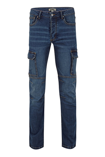 PANTALÓN DENIM STRETCH MULTIBOLSILLOS