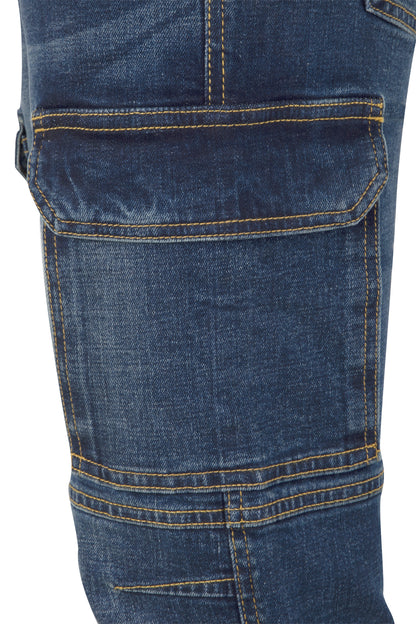 PANTALÓN DENIM STRETCH MULTIBOLSILLOS