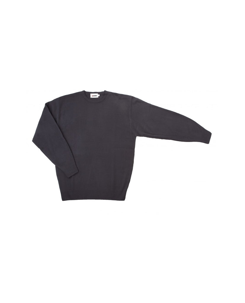 Jersey gris manga larga con cuello redondo
