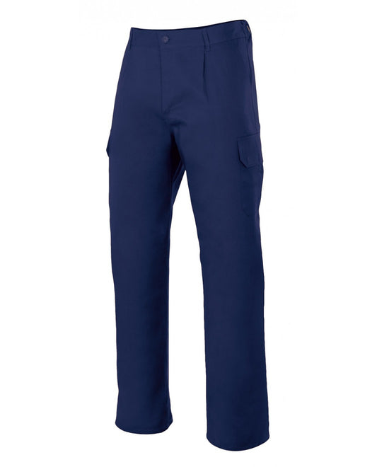 Pantalón multibolsillo serie 345 azul marino