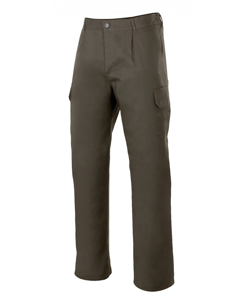 Pantalón multibolsillo serie 345 verde caza