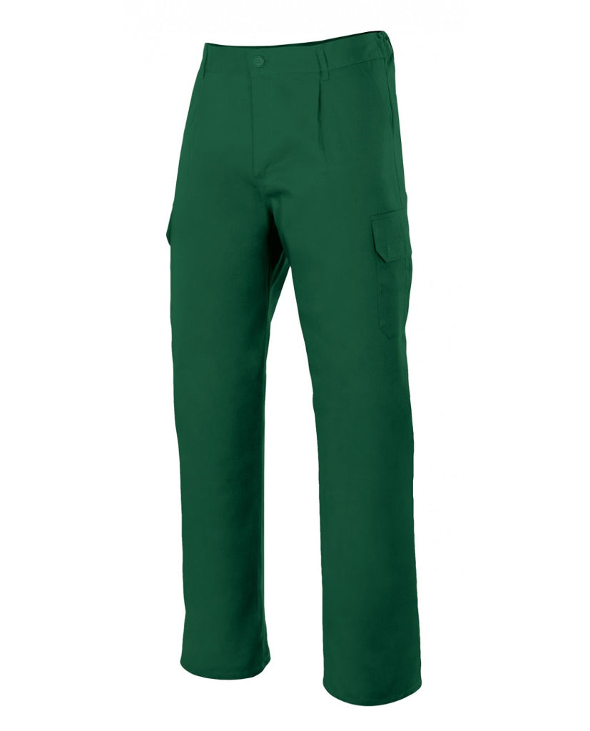 Pantalón multibolsillo serie 345 verde bosque