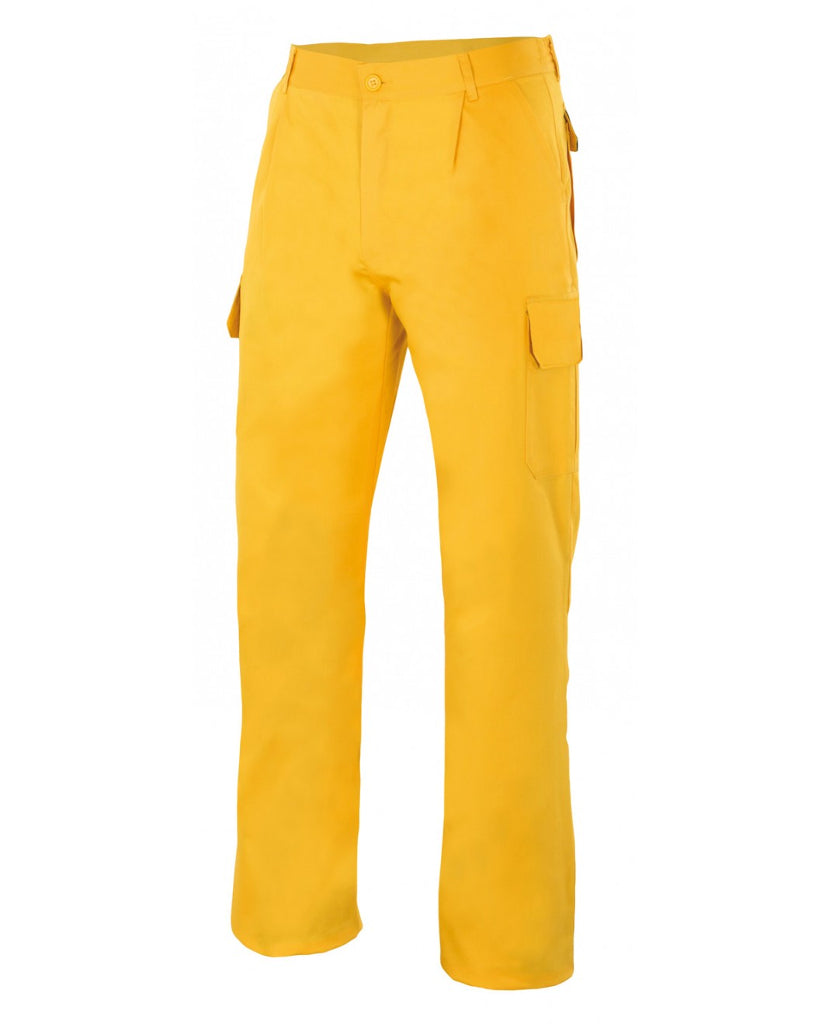 Pantalón multibolsillo serie 345 amarillo