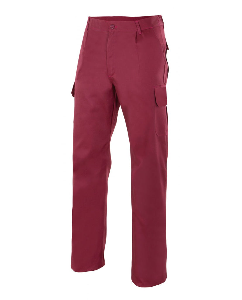 Pantalón multibolsillo serie 345 granate