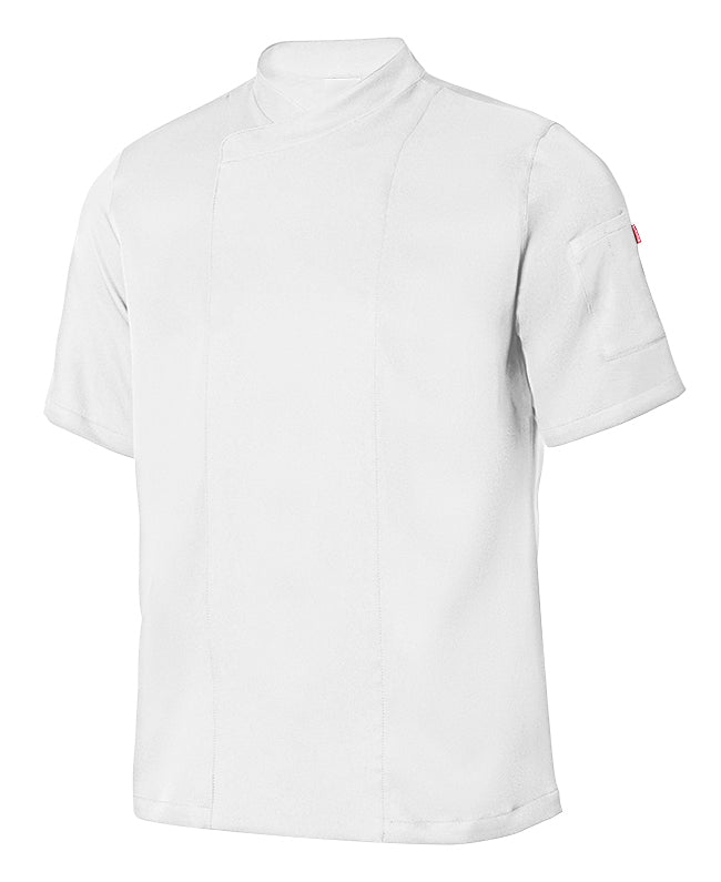 CHAQUETA COCINA UNISEX MICROFIBRA MANGA CORTA V