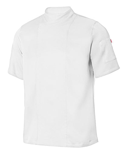 CHAQUETA COCINA UNISEX MICROFIBRA MANGA CORTA V