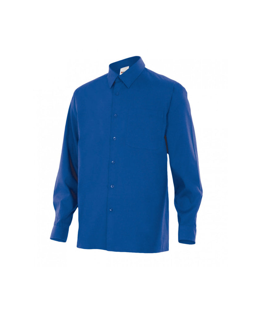 Camisa serie 529 manga larga azulina