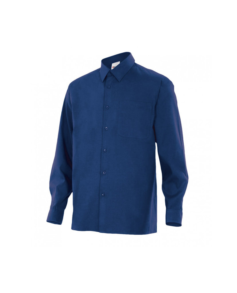 Camisa serie 529 manga larga azul marino