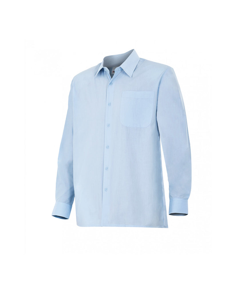 Camisa serie 529 manga larga celeste