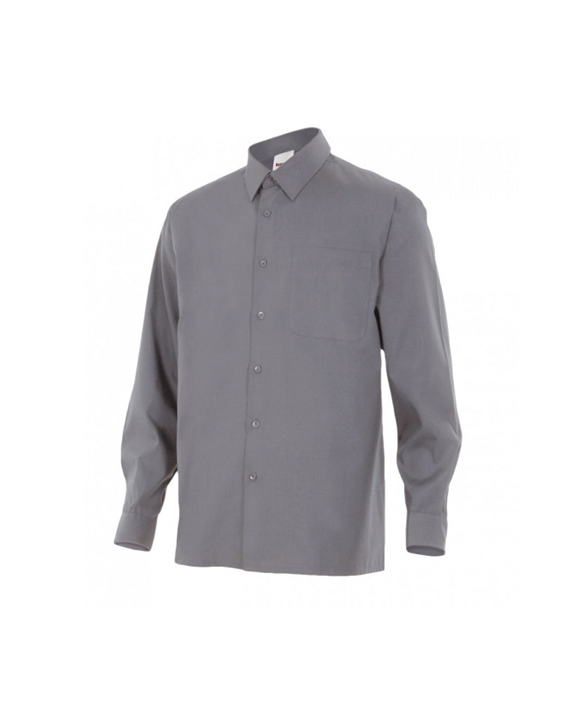 Camisa serie 529 manga larga gris