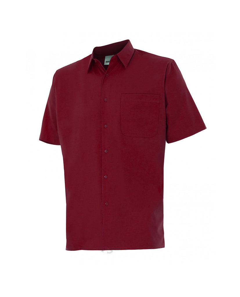 Camisa serie 531 manga corta granate