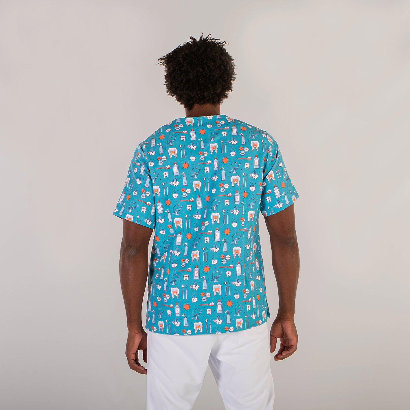 BLUSA MANGA CORTA PIJAMA MICROFIBRA DIENTES-MOLARES