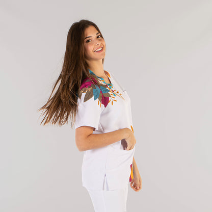 BLUSA MANGA CORTA PIJAMA MICROFIBRA ESPIGA