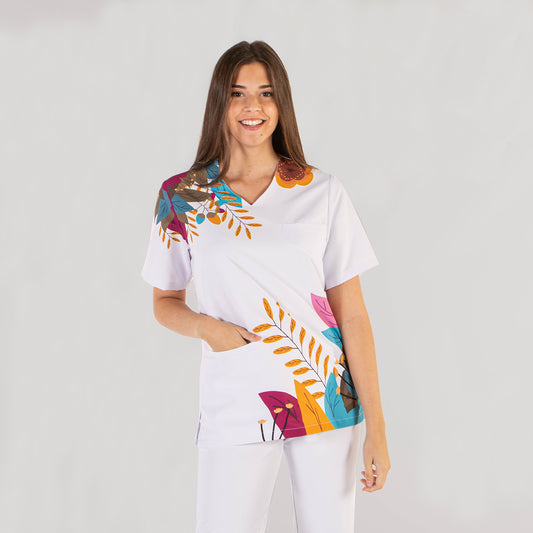 BLUSA MANGA CORTA PIJAMA MICROFIBRA ESPIGA