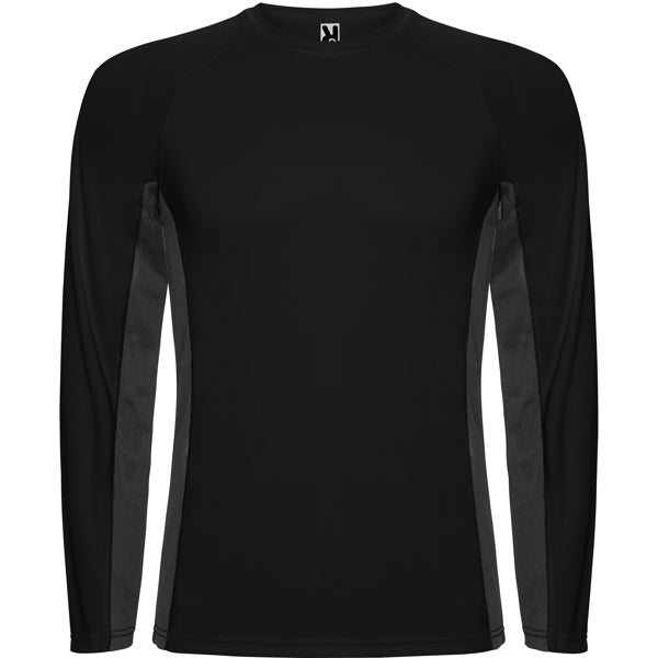 SHANGHAI L/S - NEGRO/PLOMO OSCURO