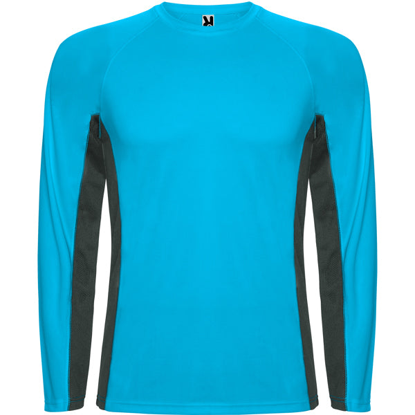 SHANGHAI L/S - TURQUESA/PLOMO OSCURO