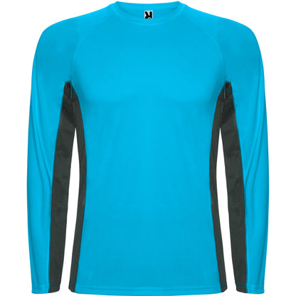 SHANGHAI L/S - TURQUESA/PLOMO OSCURO