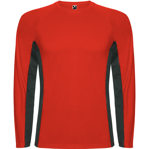 SHANGHAI L/S - ROJO/PLOMO OSCURO