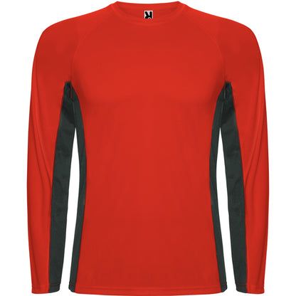 SHANGHAI L/S - ROJO/PLOMO OSCURO