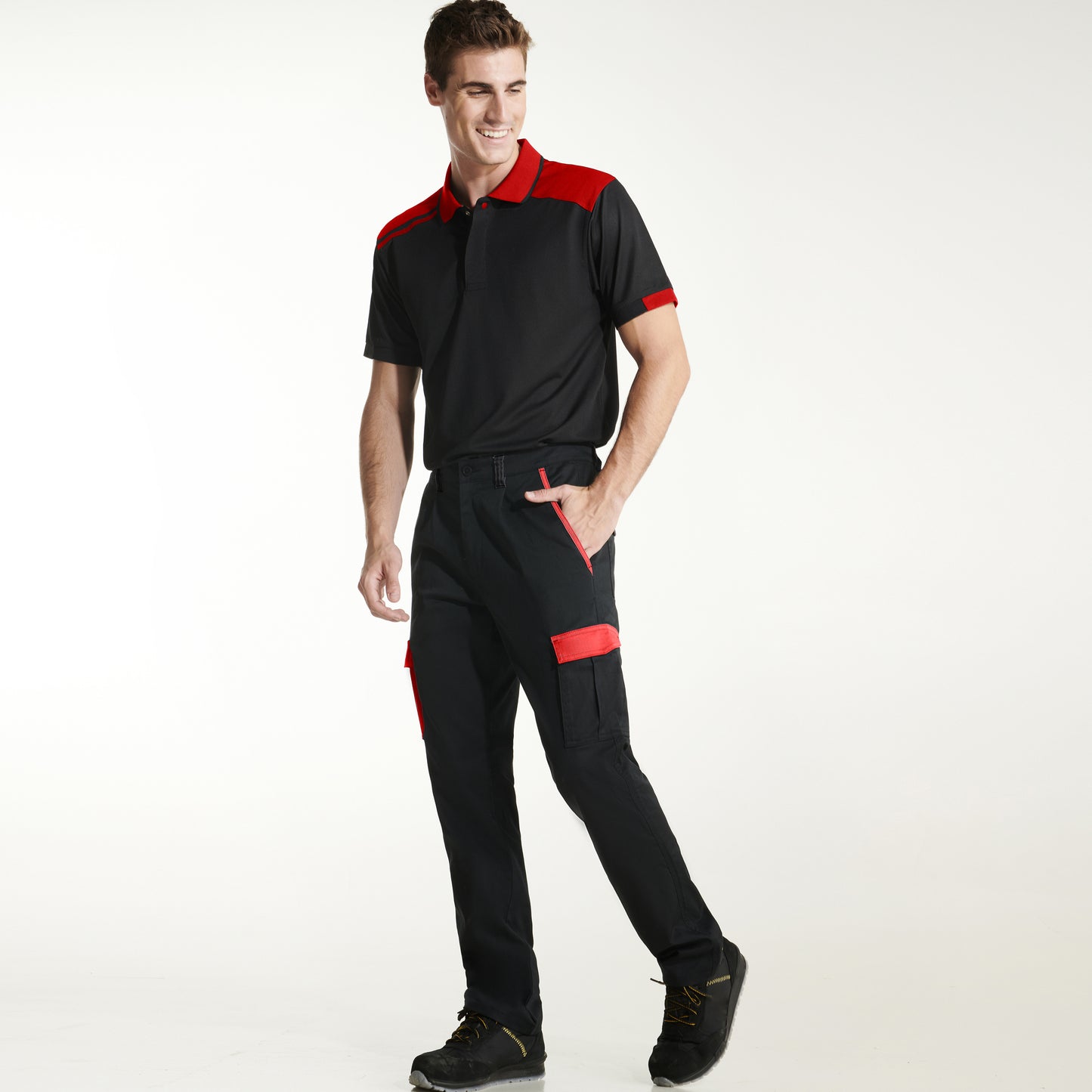 PANTALÓN LARGO MULTIBOLSILLOS COMBINADO TROOPER