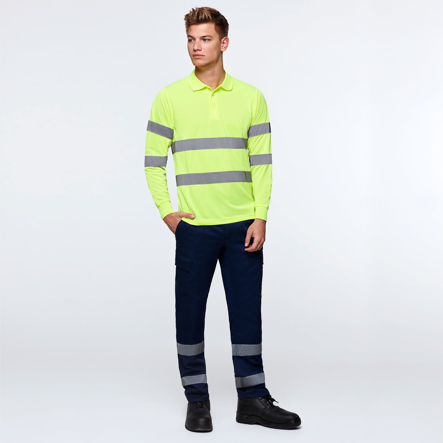 POLO ALTA VISIBILIDAD MANGA LARGA POLARIS L/S