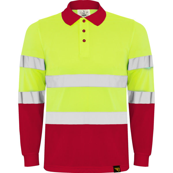 POLARIS L/S - ROJO LABORAL/AMARILLO FLÚOR