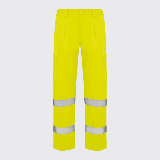 PANTALÓN DE ALTA VISIBILIDAD AMARILLO FLUOR ALFA
