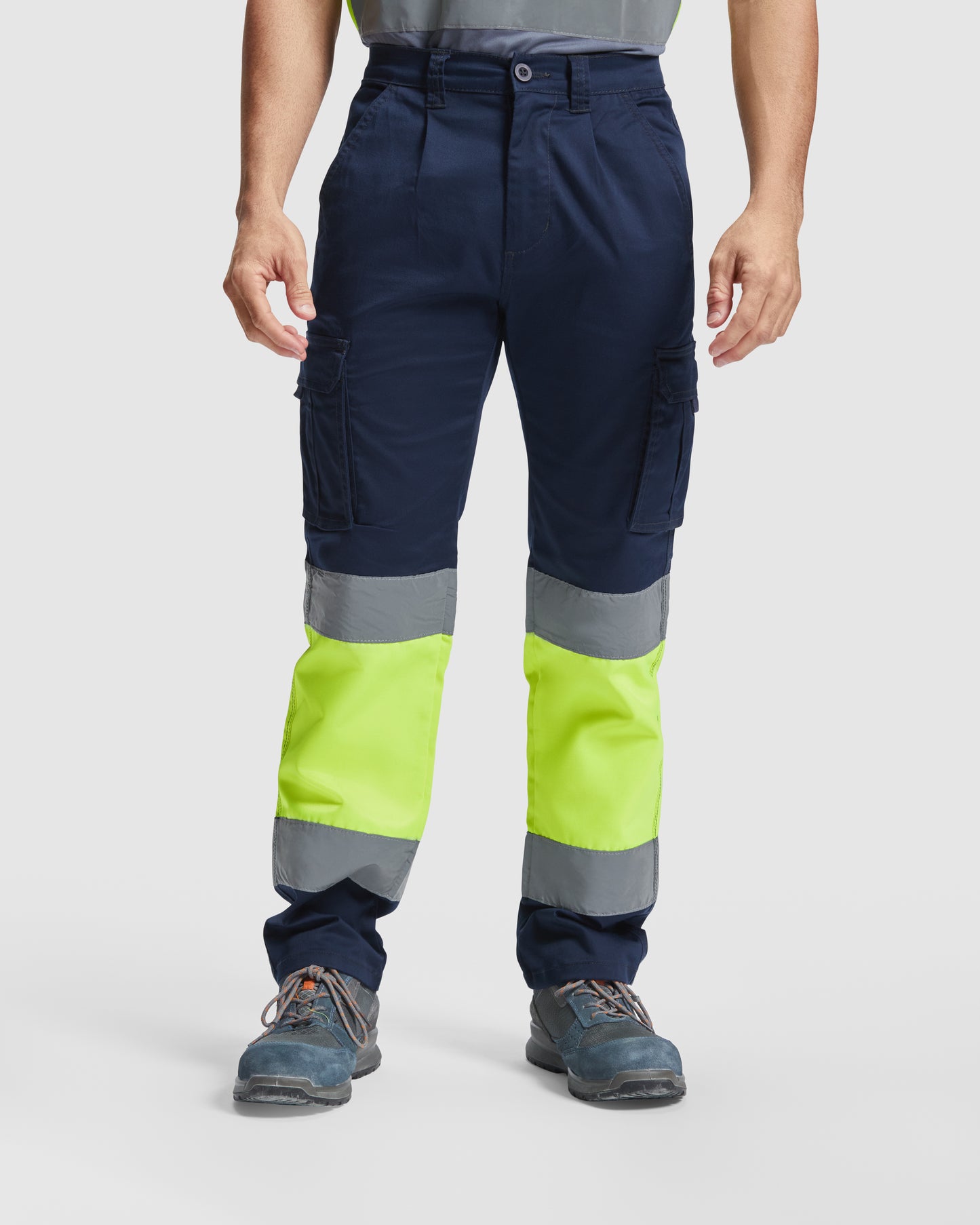 PANTALÓN ELÁSTICO ALTA VISIBILIDAD MULTIBOLSILLOS