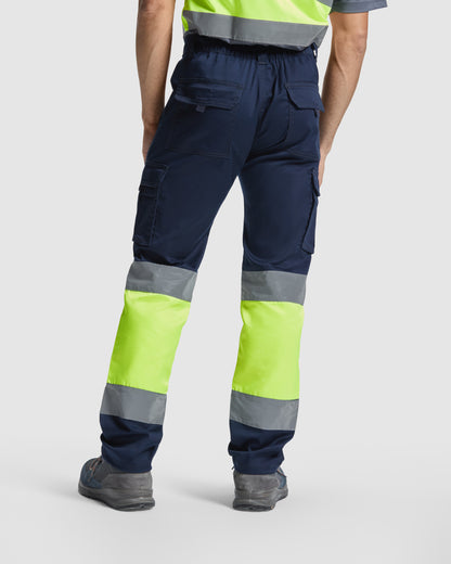 PANTALÓN ELÁSTICO ALTA VISIBILIDAD MULTIBOLSILLOS