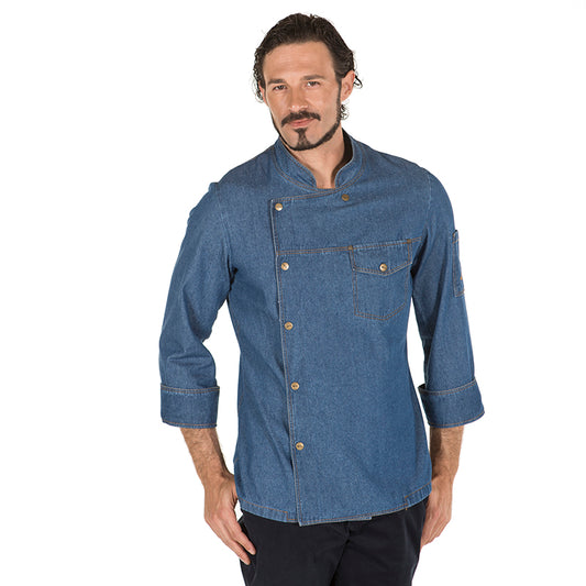 CHAQUETA COCINA UNISEX CASAL TEJANO LAVADO