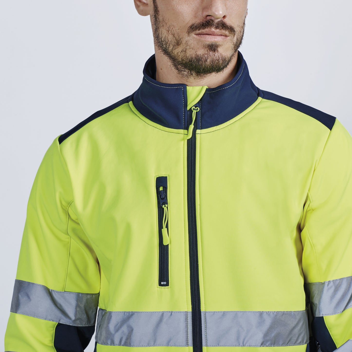 CHAQUETA SOFT SHELL DE ALTA VISIBILIDAD ANTARES
