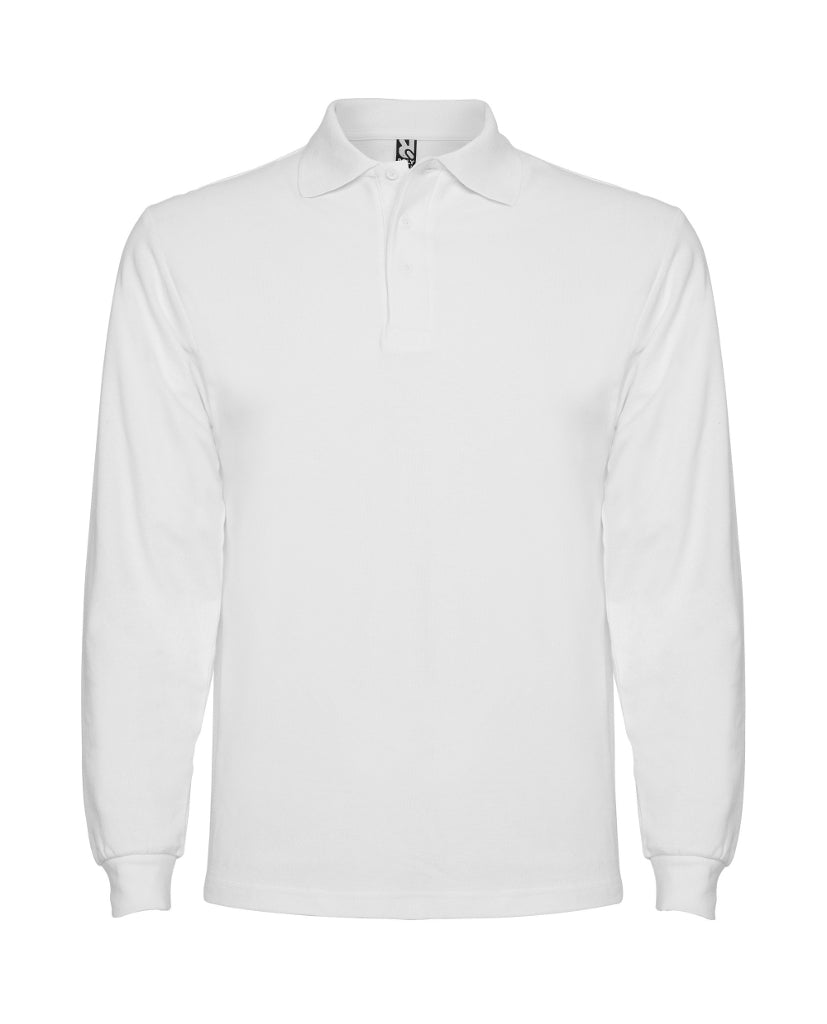 Polo Estrella manga larga color blanco