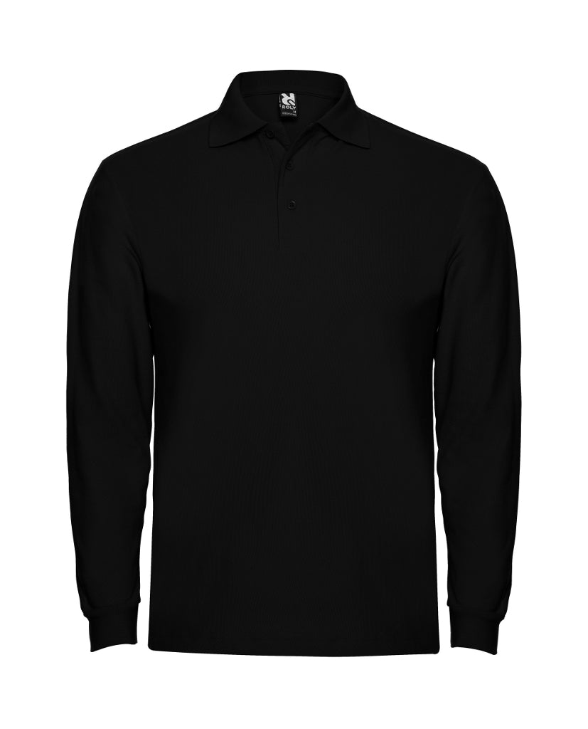 Polo Estrella manga larga color negro