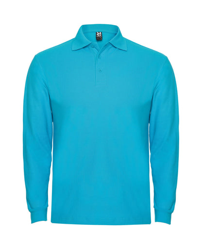 Polo Estrella manga larga color turquesa