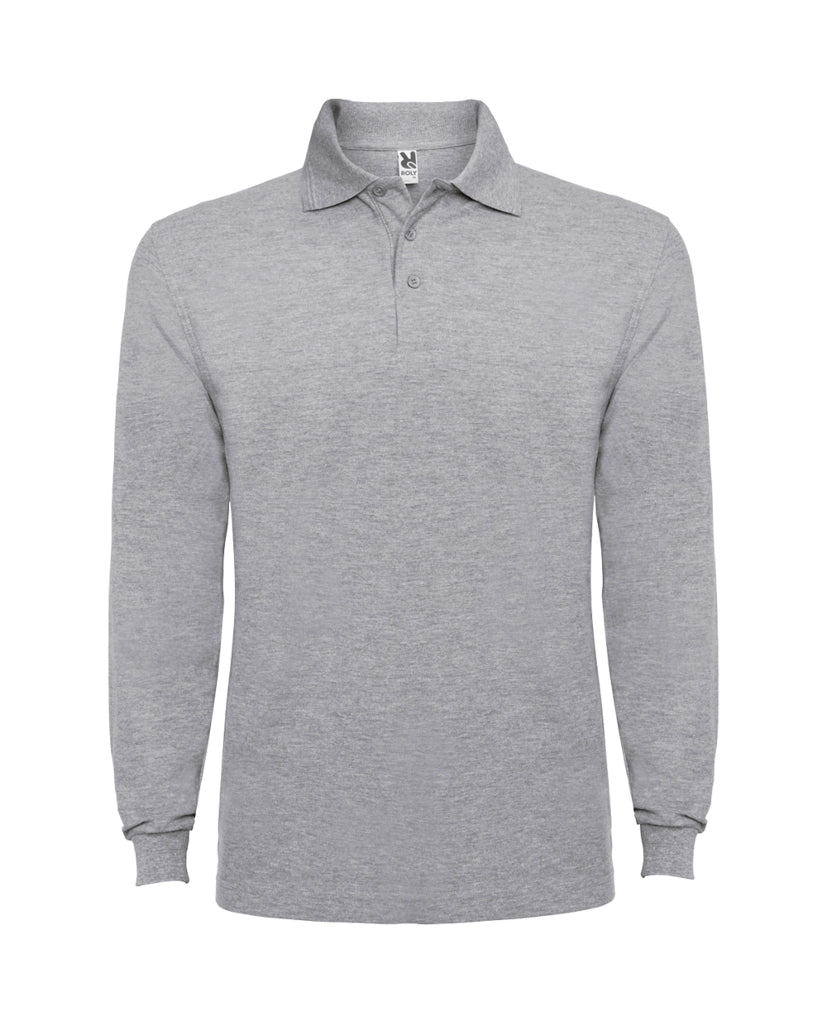 Polo Estrella manga larga color gris vigoré