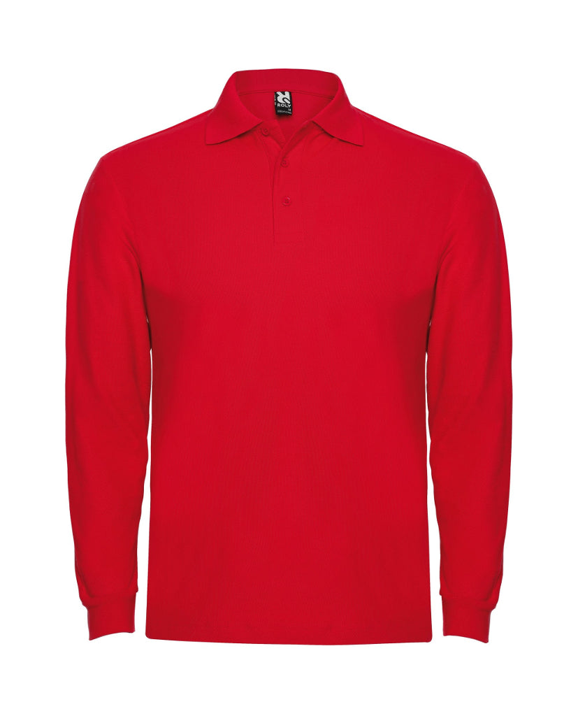 Polo Estrella manga larga color verde rojo