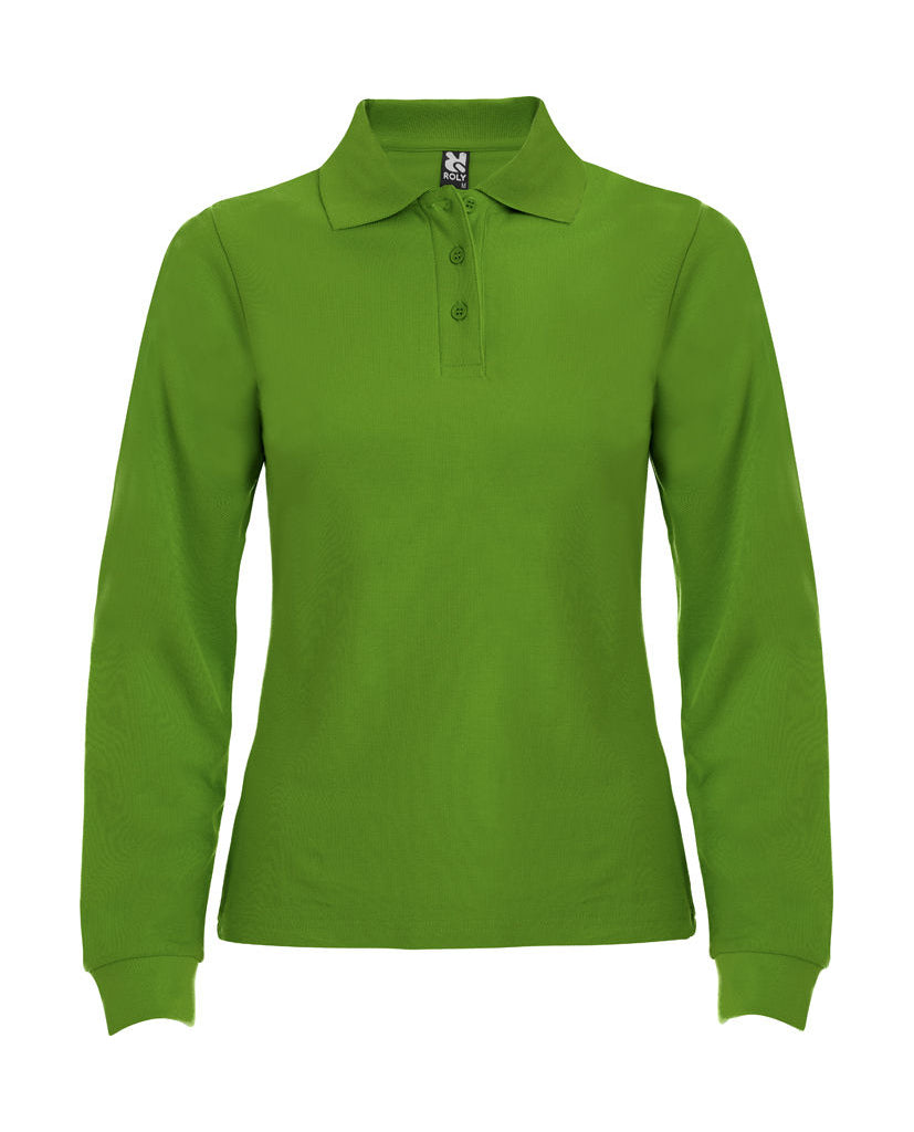 Polo Estrella mujer manga larga verde grass