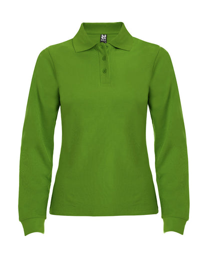 Polo Estrella mujer manga larga verde grass