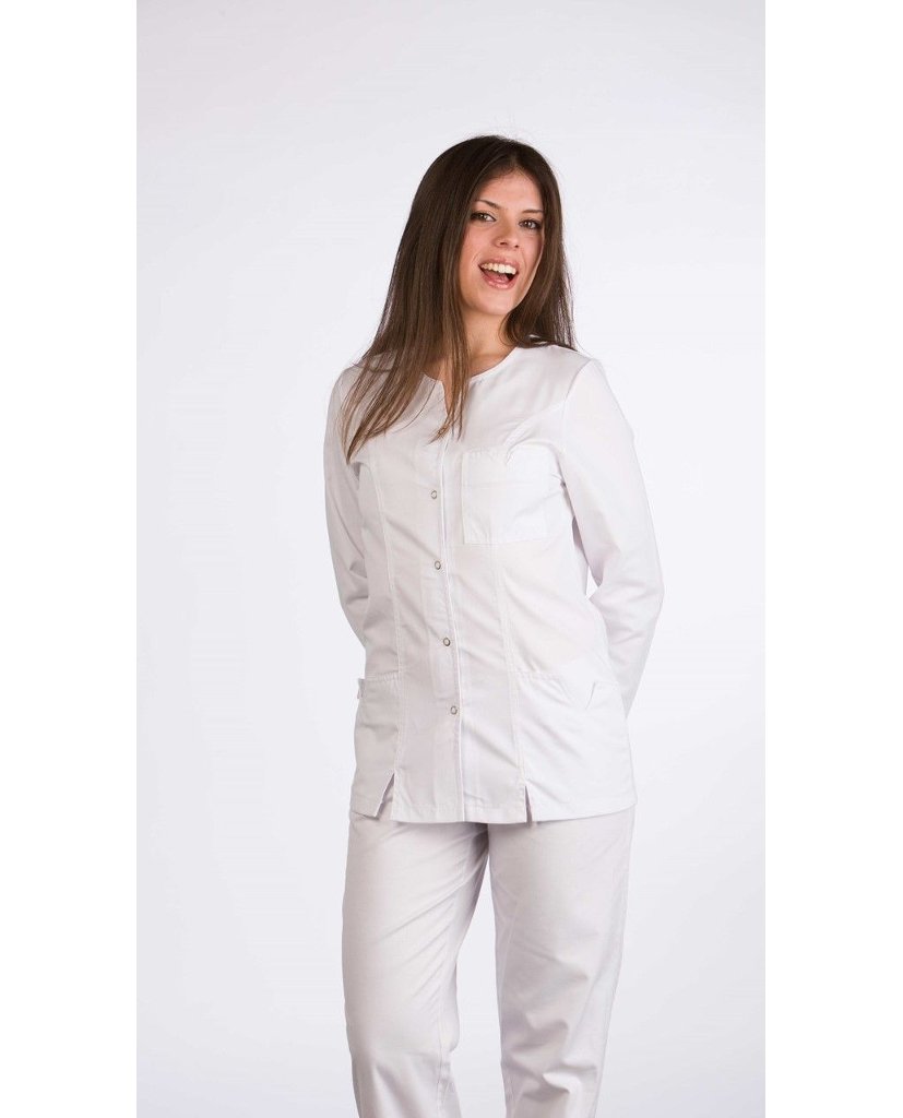 Bata modelo 51306601 color blanco imagen 2