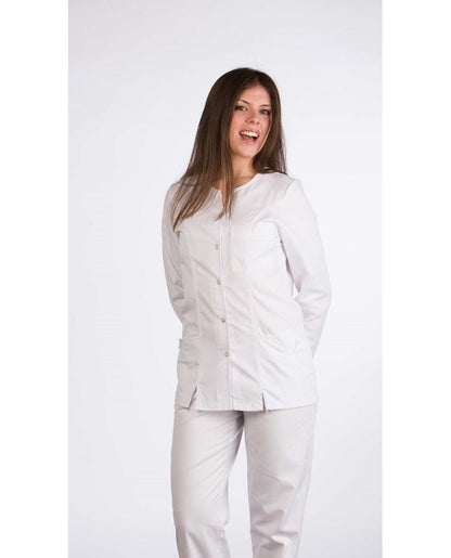 Bata modelo 51306601 color blanco imagen 2